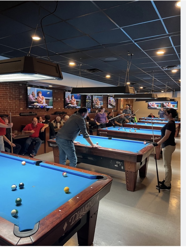 The Fox Den pool room during Thursday Night APA league play